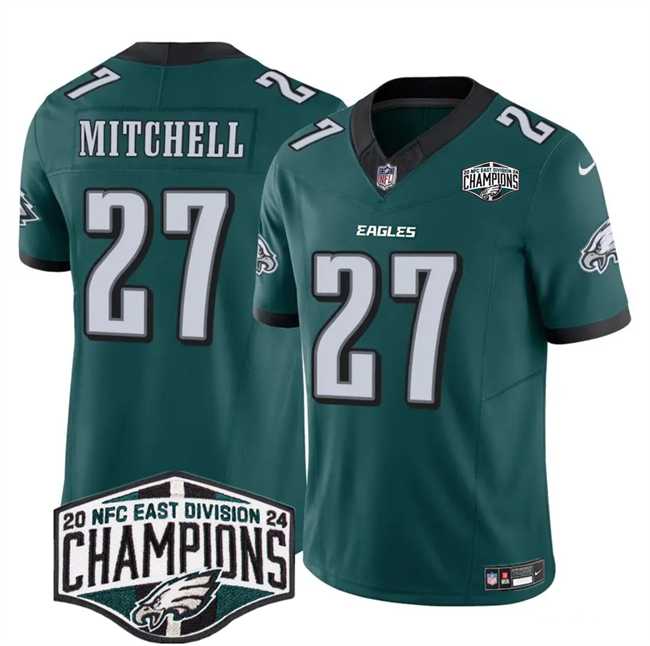 Men's Philadelphia Eagles #27 Quinyon Mitchell Green 2024 New NFC East Champions F.U.S.E. Vapor Untouchable Limited Stitched Jersey,We sell and wholesale Men's Philadelphia Eagles #27 Quinyon Mitchell Green 2024 New NFC East Champions F.U.S.E. Vapor Untouchable Limited Stitched Jersey on line form chian!